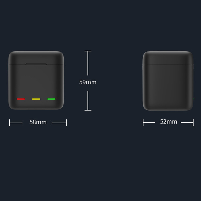 Combo sạc 3 + 2 pin TELESIN cho GOPRO HERO 9, GOPRO HERO 10, GOPRO HERO 11, GOPRO HERO 12 - (CSG9-01)