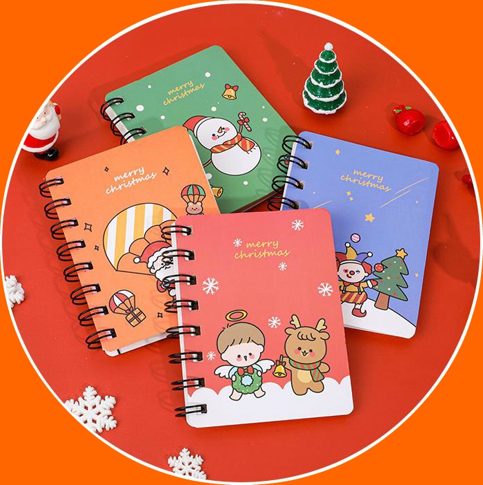 Sổ mini Noel Xmas đẹp ghi note cầm tay nhiều trang giấy tiện lợi làm quà tặng xinh giá rẻ