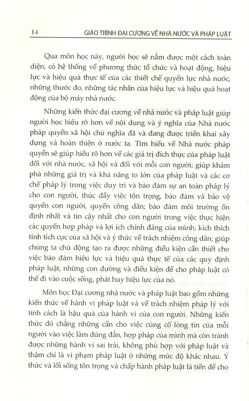 Sách - Giáo trình Đại cương về nhà nước và pháp luật (Tái bản lần thứ nhất)