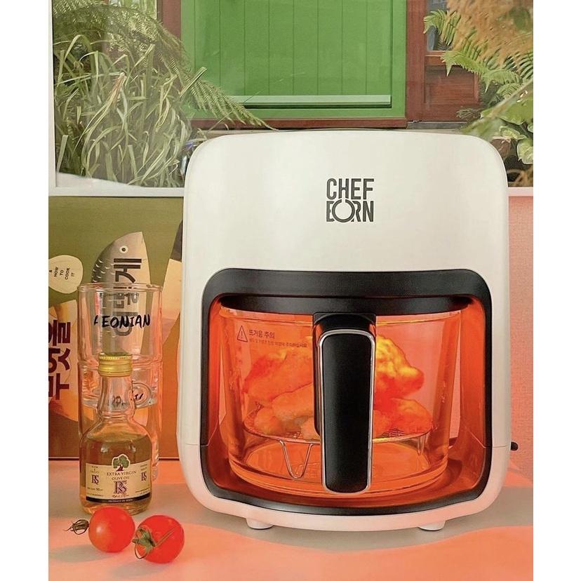 Nồi Chiên Không Dầu CHEFBORN, Lò Nướng Đối Lưu, Công Suất 1200W,  Dung tích 2.5L, Nội Địa Hàn, BH 12 Tháng