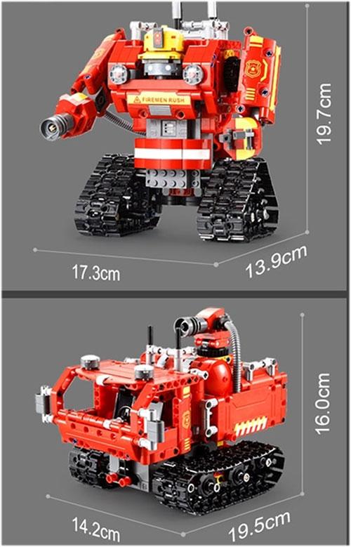 Đồ Chơi Lắp Ráp Robot Điều Khiển Biến Hình 2 In 1 Dreadnaught - CaDA C51048W