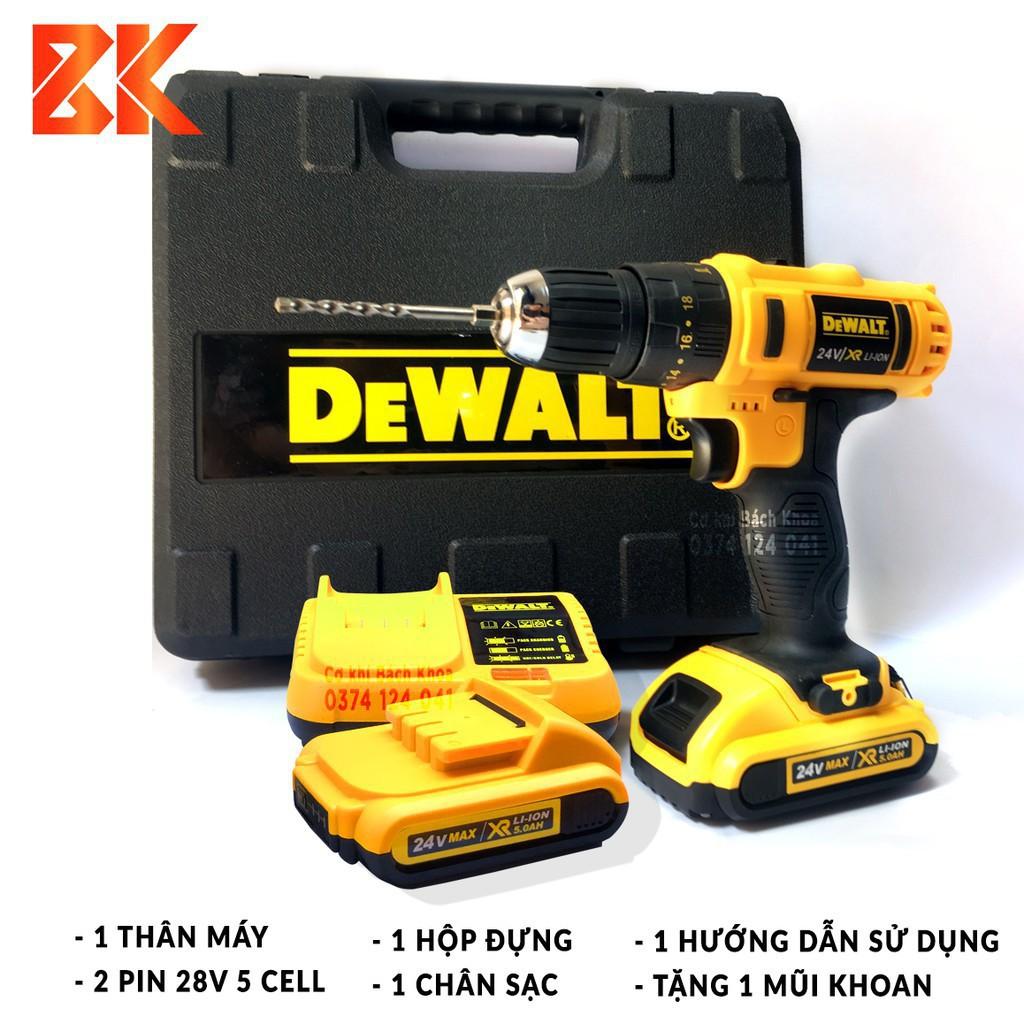 Máy khoan PIN Dewalt 24V 3 chức năng - Máy Khoan Có Búa, Máy Khoan Tường - Máy bắt vít 24V