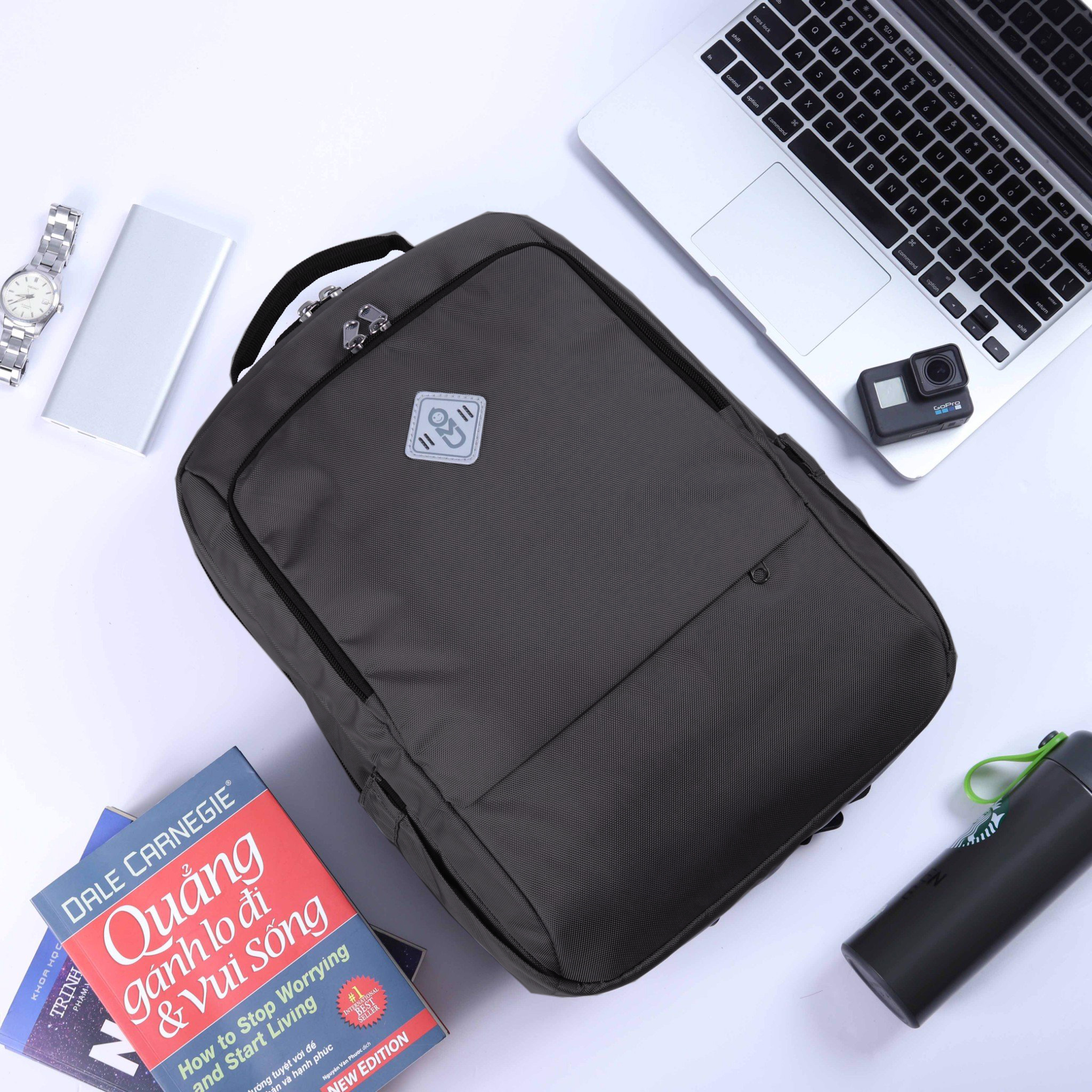 UMO TANO BackPack D.Grey- Balo Laptop Cao Cấp