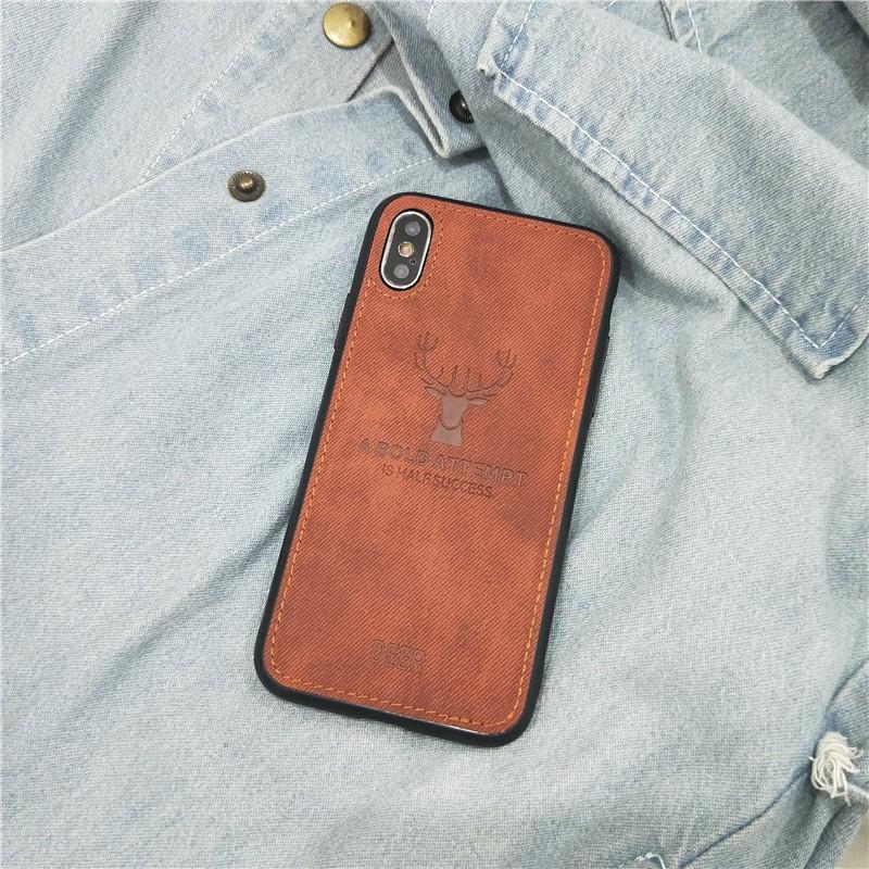 Ốp lưng vải Deer sợi Jean Cho Iphone XSMAX / X / XS / 8 PLUS / 7 PLUS
