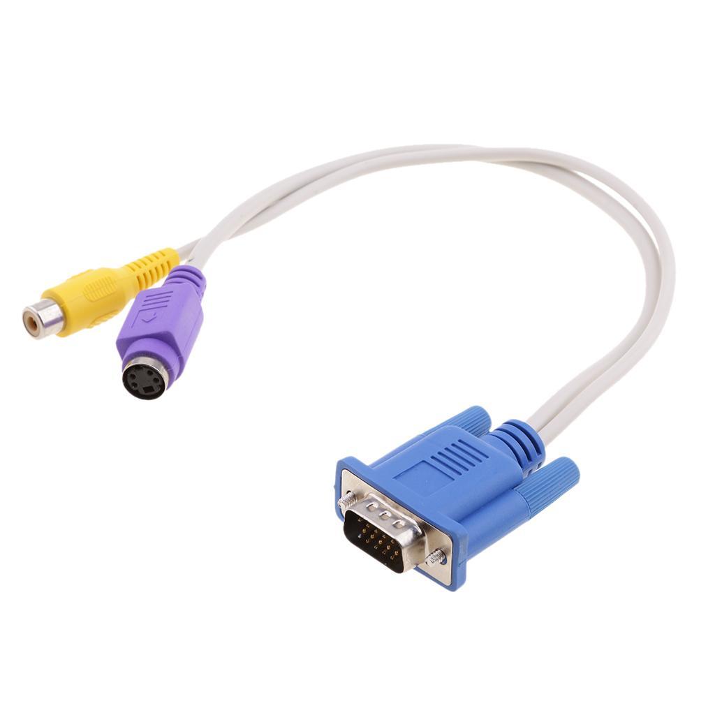 VGA to -Video Cable Adapter for Laptop PC