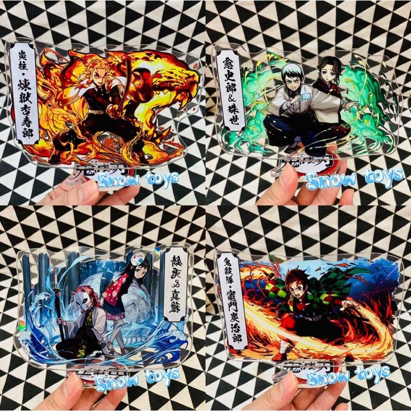 Mô Hình Tượng Standee Acrylic Mica 2 mặt Thanh Gươm Diệt Quỷ - Kimetsu No Yaiba - Tanjiro Nezuko Zenitsu Rengoku Giyu