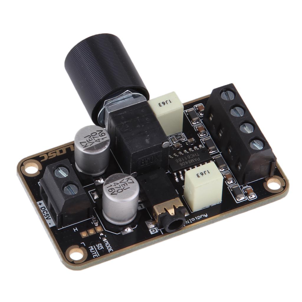 2xPAM8406 Class D Digital Amplifier Board Dual Channel 5V 5W+5W DIY Stereo Amp