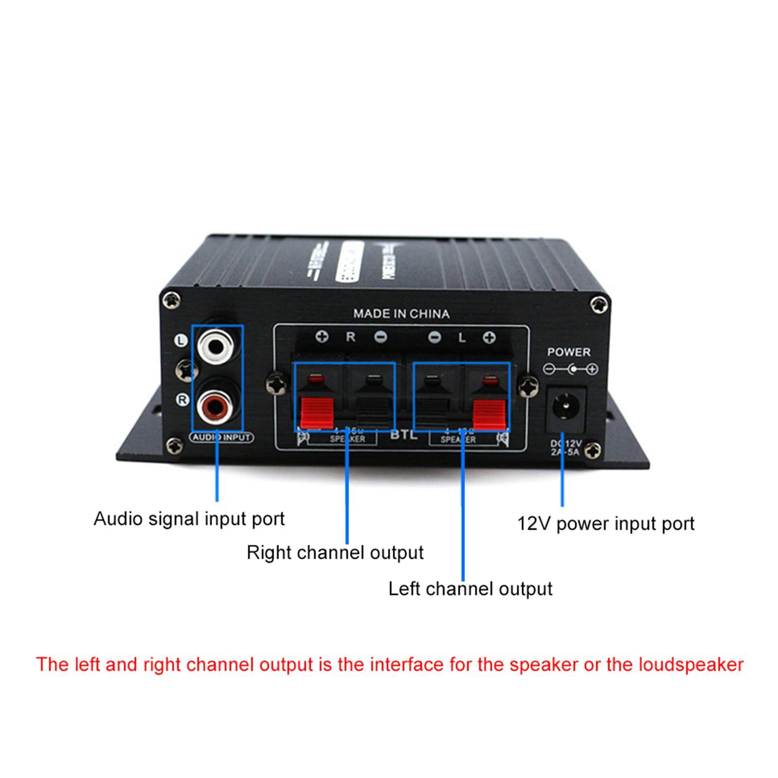 Surround Sound Mini  Sound  Amp Speaker  12V FM USB