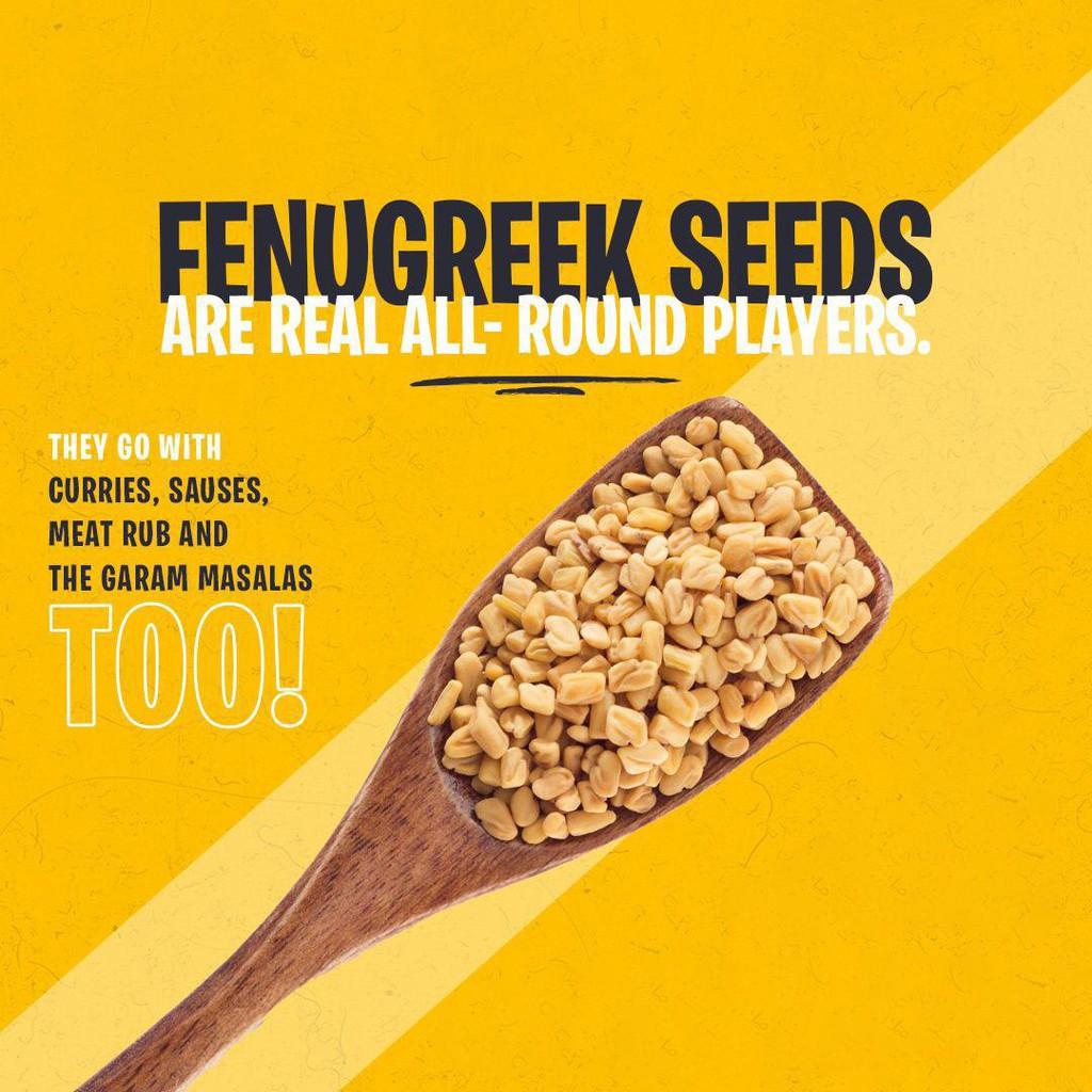 Hạt Cỏ Cà Ri Ông Chà Và 110g (Fenugreek Seeds)