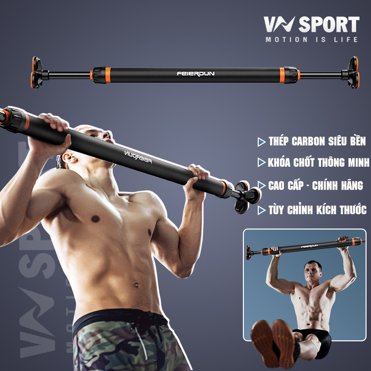 Xà Đơn Gắn Cửa FED-0228 | Kích thước 65-90cm