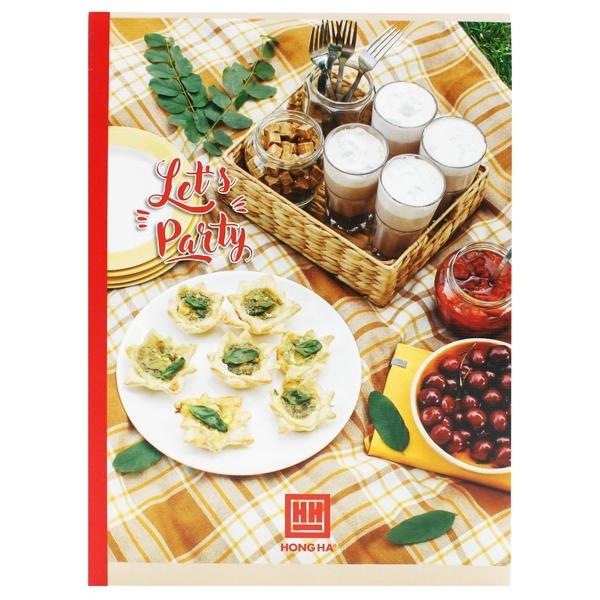 Vở Let's Party - 4 Ly Ngang 200 Trang ĐL 58g/m2 - Hồng Hà 0755 (Mẫu Màu Giao Ngẫu Nhiên)
