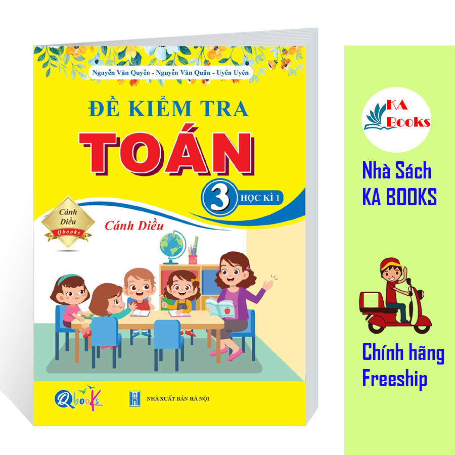 Combo Bài Tập Tuần và Đề Kiểm Tra Toán và Tiếng Việt lớp 3 - Cánh diều - Học Kì 1 (4 cuốn)
