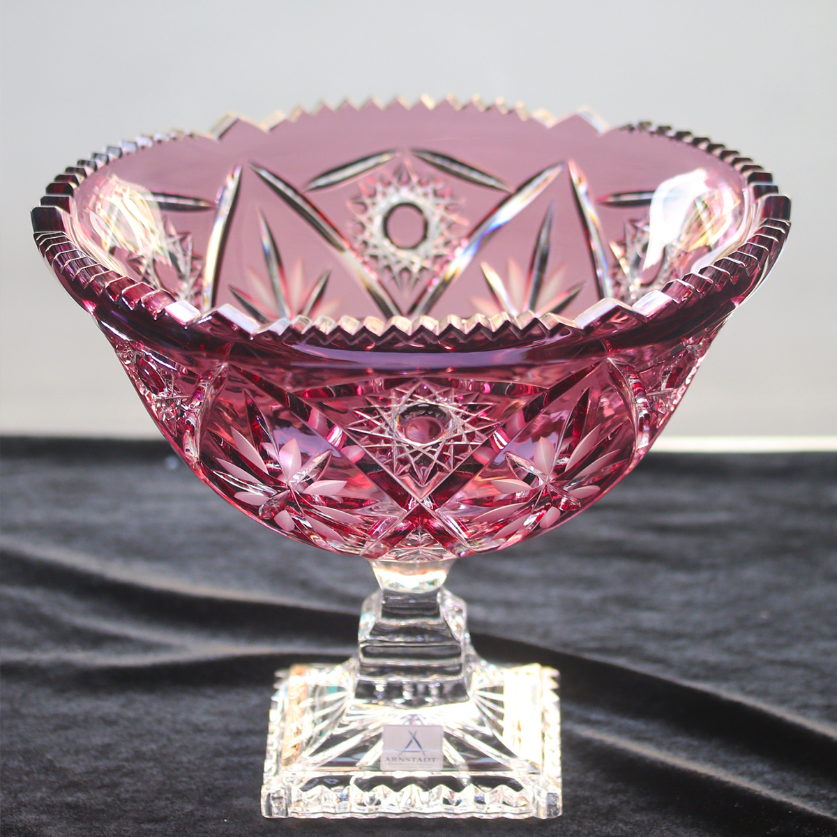 Đĩa Pha lê Màu Arnstadt Nizza 25cm