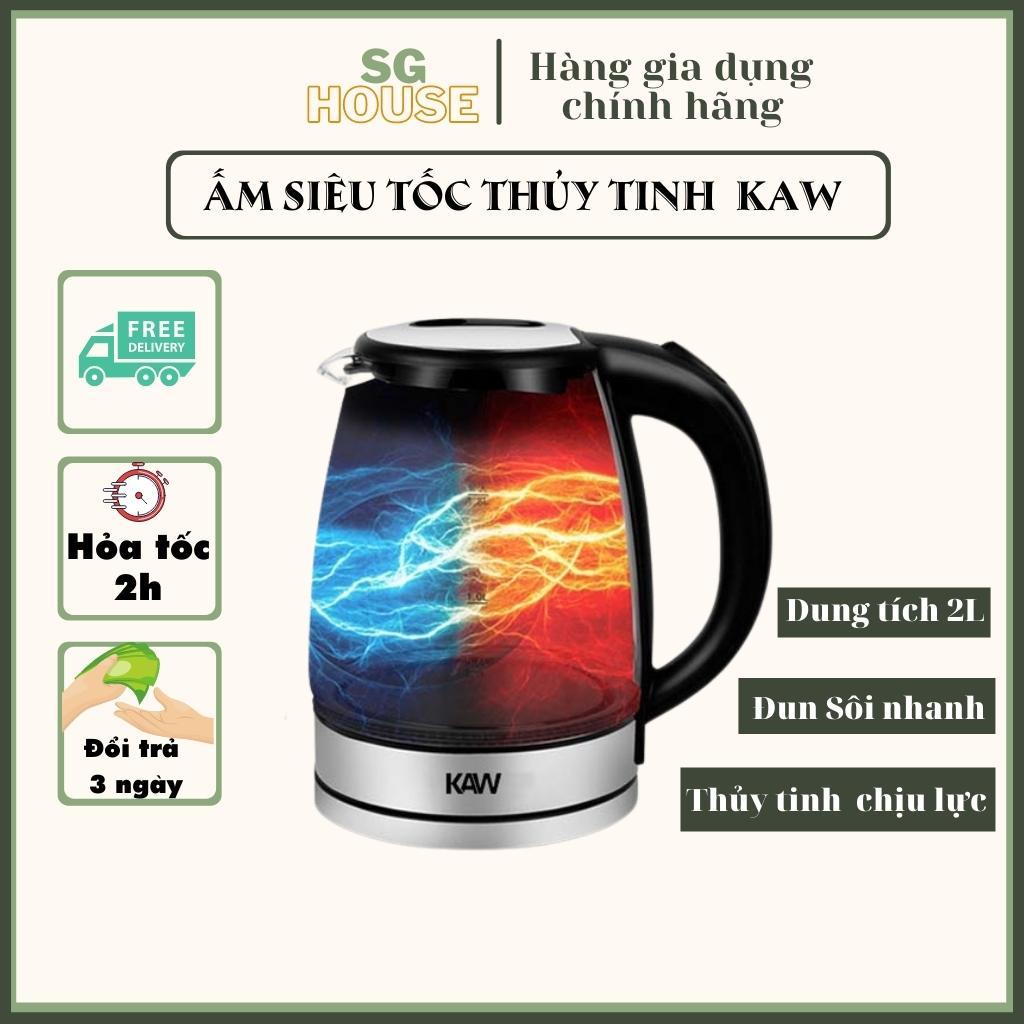 Ấm siêu tốc thủy tinh KAW, RAPIDO Ấm siêu tốc thủy tinh cao cấp - Cam kết Chất lượng tốt nhất, Bảo hành 12T