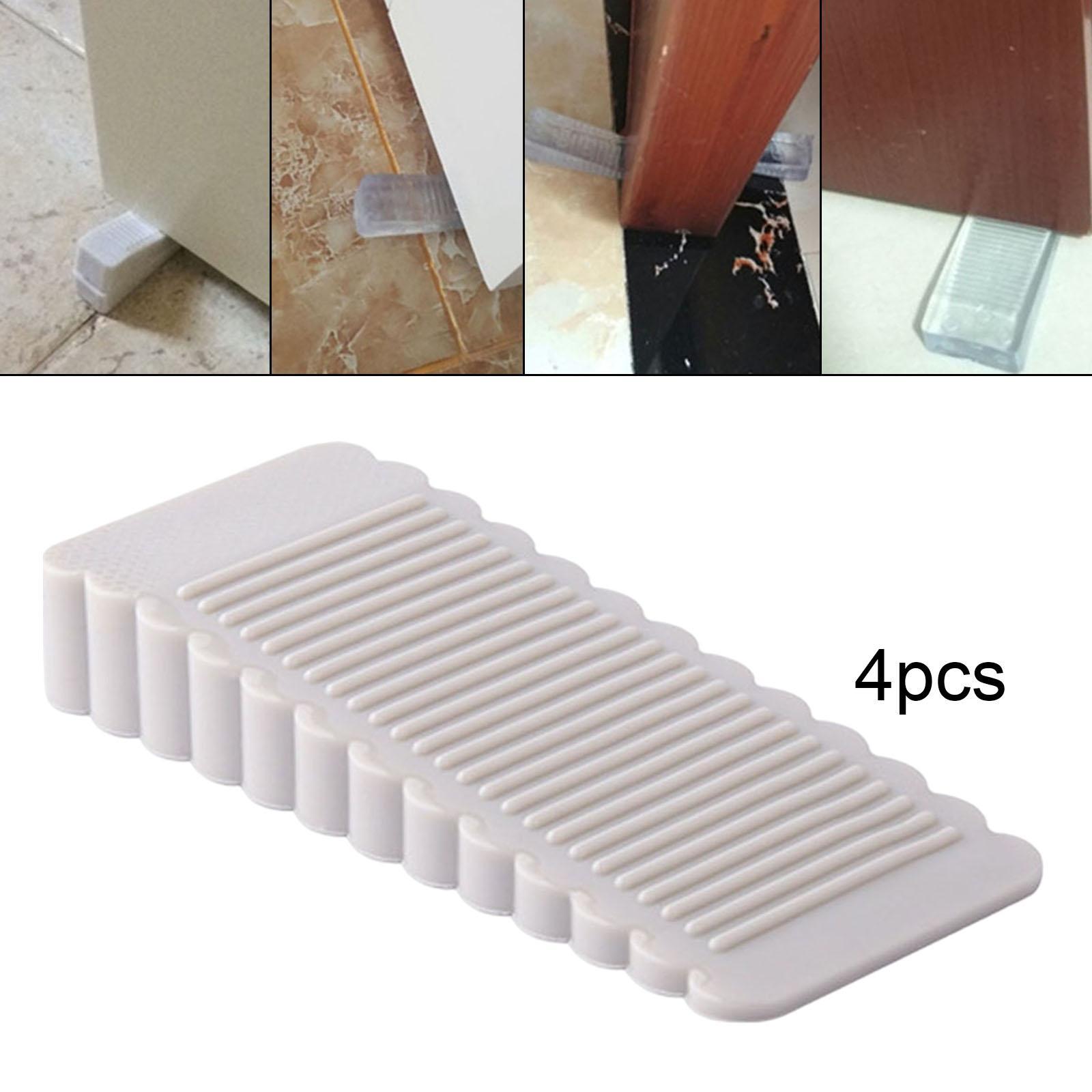 4 Pieces Safety Silicone Wedge Door Stopper Door Stop Stoppers for Kitchen