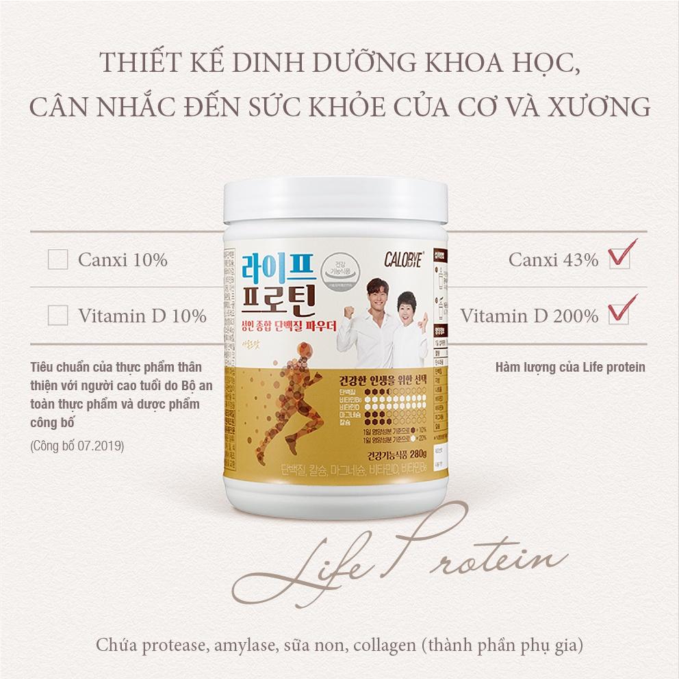 Bột Protein Cao Cấp Hàn Quốc, Cân Bằng Protein Động - Thực Vật, Hỗ Trợ Giảm Cân, Tăng Cơ Calobye Life Protein