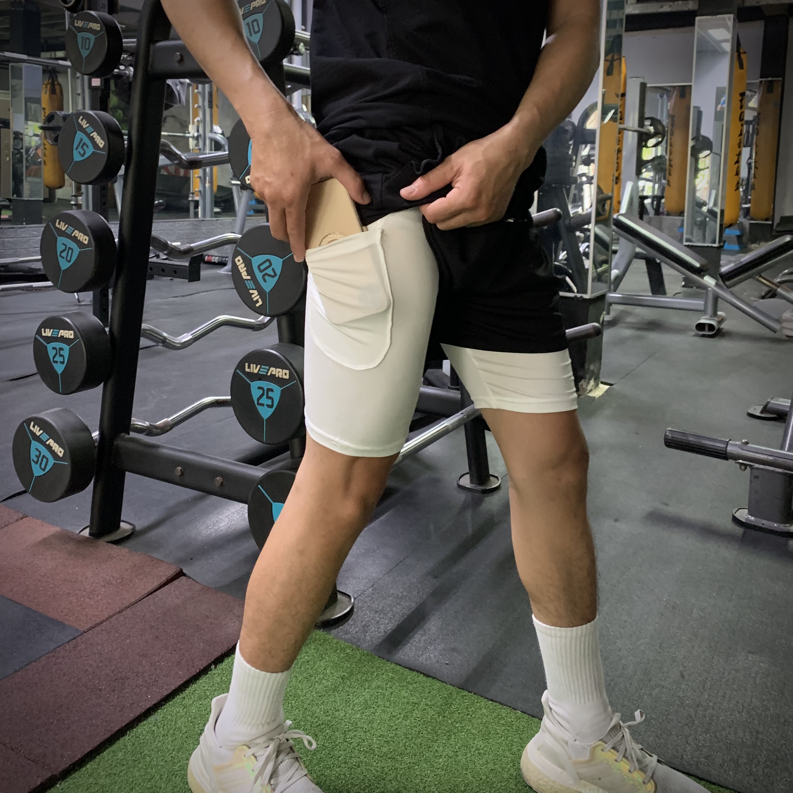 Quần Tập Gym Nam 2 LỚP PORS trẻ trung năng động, thoáng mát thoải mái vận động - PORS1