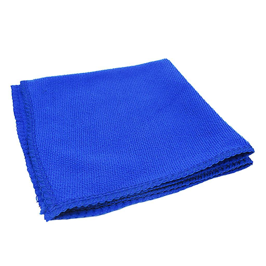 2xBlue Car Cleaning Towel Microfiber Auto Detailing Towel