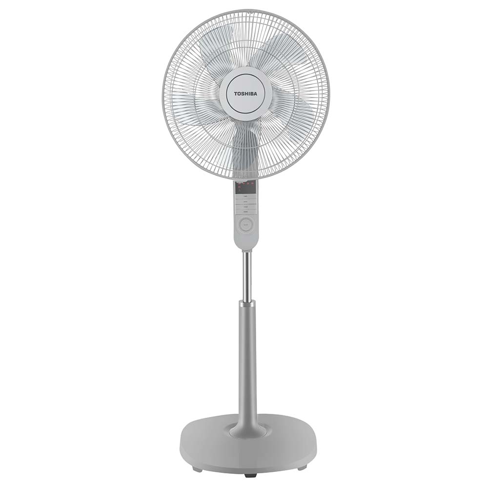 Quạt đứng Toshiba F-LSA20VN, Màu xám, 60W - Điều khiển từ xa - 5 cánh - Hẹn giờ tắt/mở - Hàng chính hãng, bảo hành 12 tháng