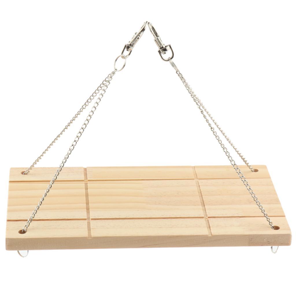 Bird Perch Wood Stand Swing for Small Animals Hamsters Parrot Rat Mouse Cage