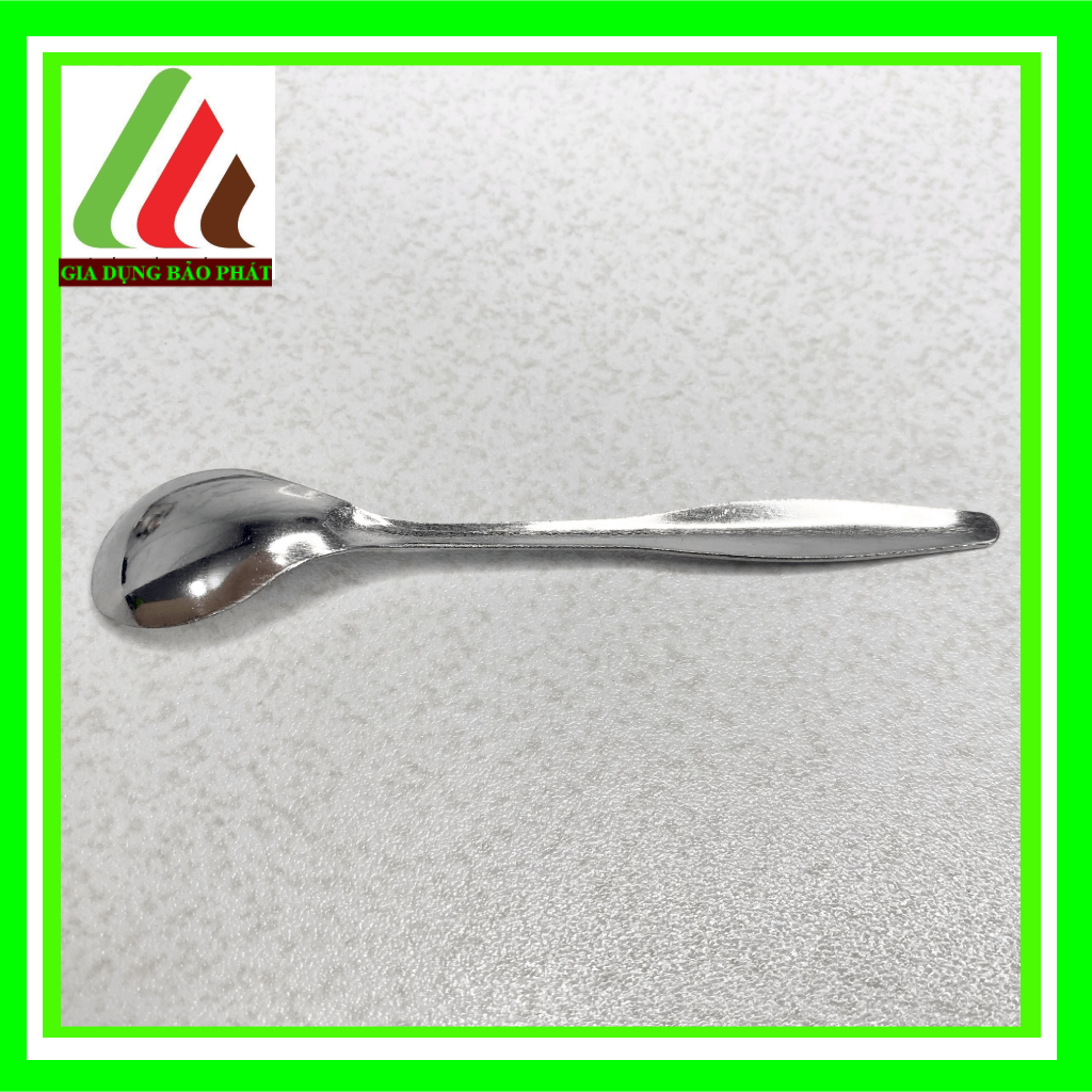 Bộ 10 muỗng / thìa inox cà phê nhỏ đơn giản đẹp dễ thương sáng bóng dày dặn cán ngắn 12,5cm
