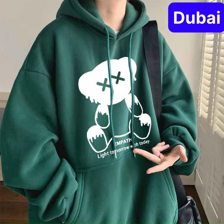 ÁO KHOÁC HOODIE NAM NỮ UNISEX CHẤT NỈ HÌNH GẤU EMPATHY PHONG CÁCH CAO CẤP MỚI - DUBAI FASHION