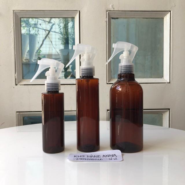 Chai nhựa pet bóp xịt phun sương, chai nhựa 100ml/ 200ml/ 300ml/ 500ml xịt tóc