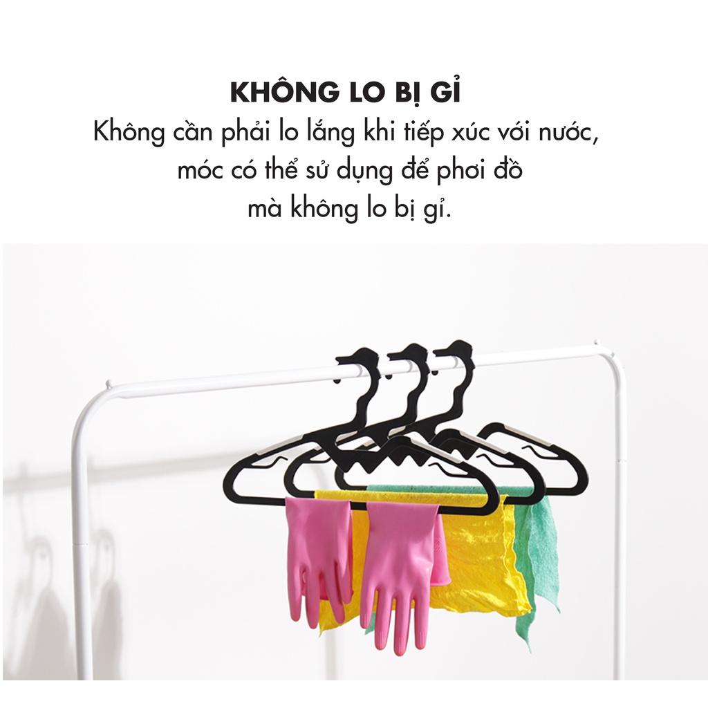 Set 10 Móc phơi quần áo người lớn , móc phơi đồ, móc phơi áo, móc treo quần áo, móc treo đồ,móc áo Ollyhome ST50