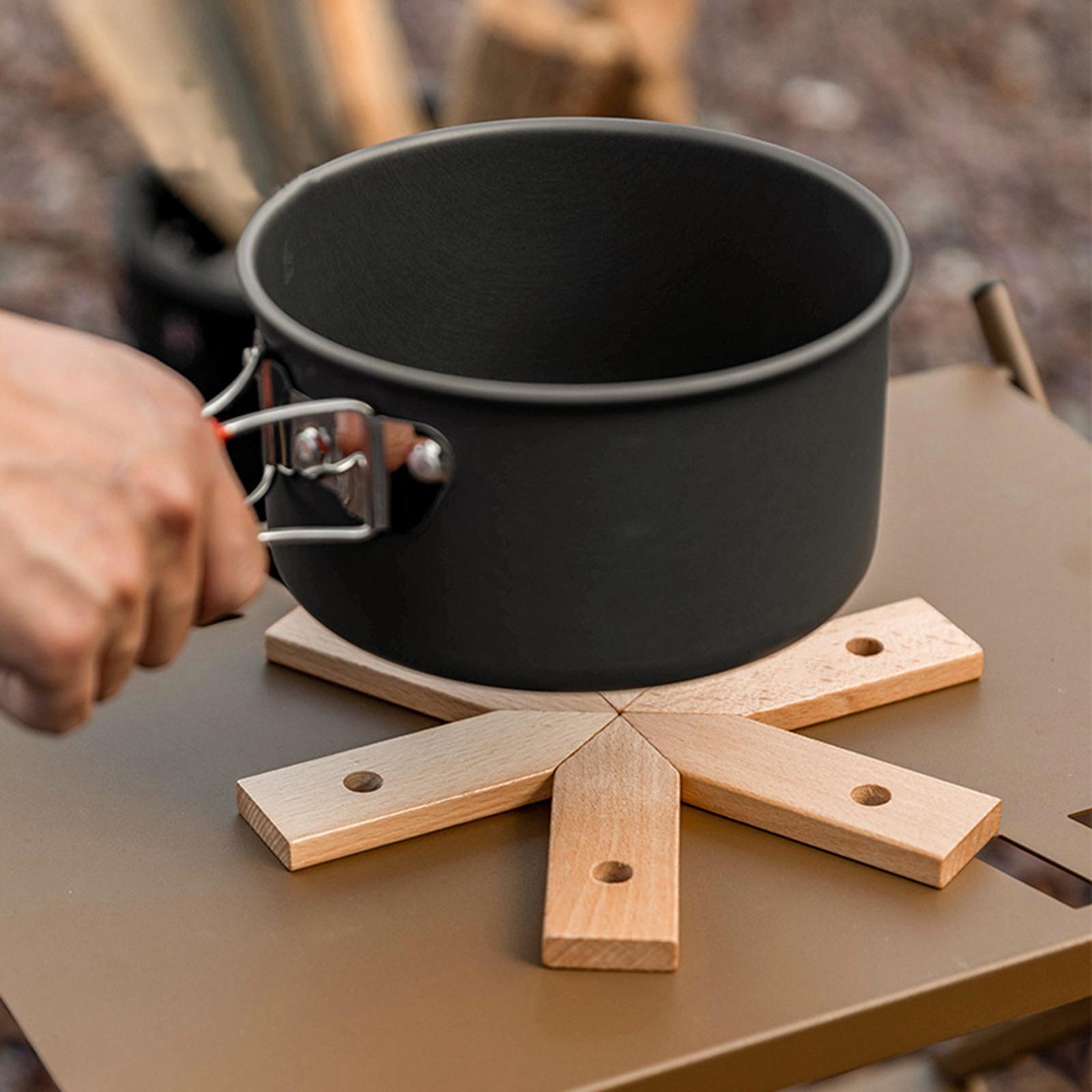 Wooden Placemat Dining Table Mat Coasters Beech Wood Drinkware for Outdoor