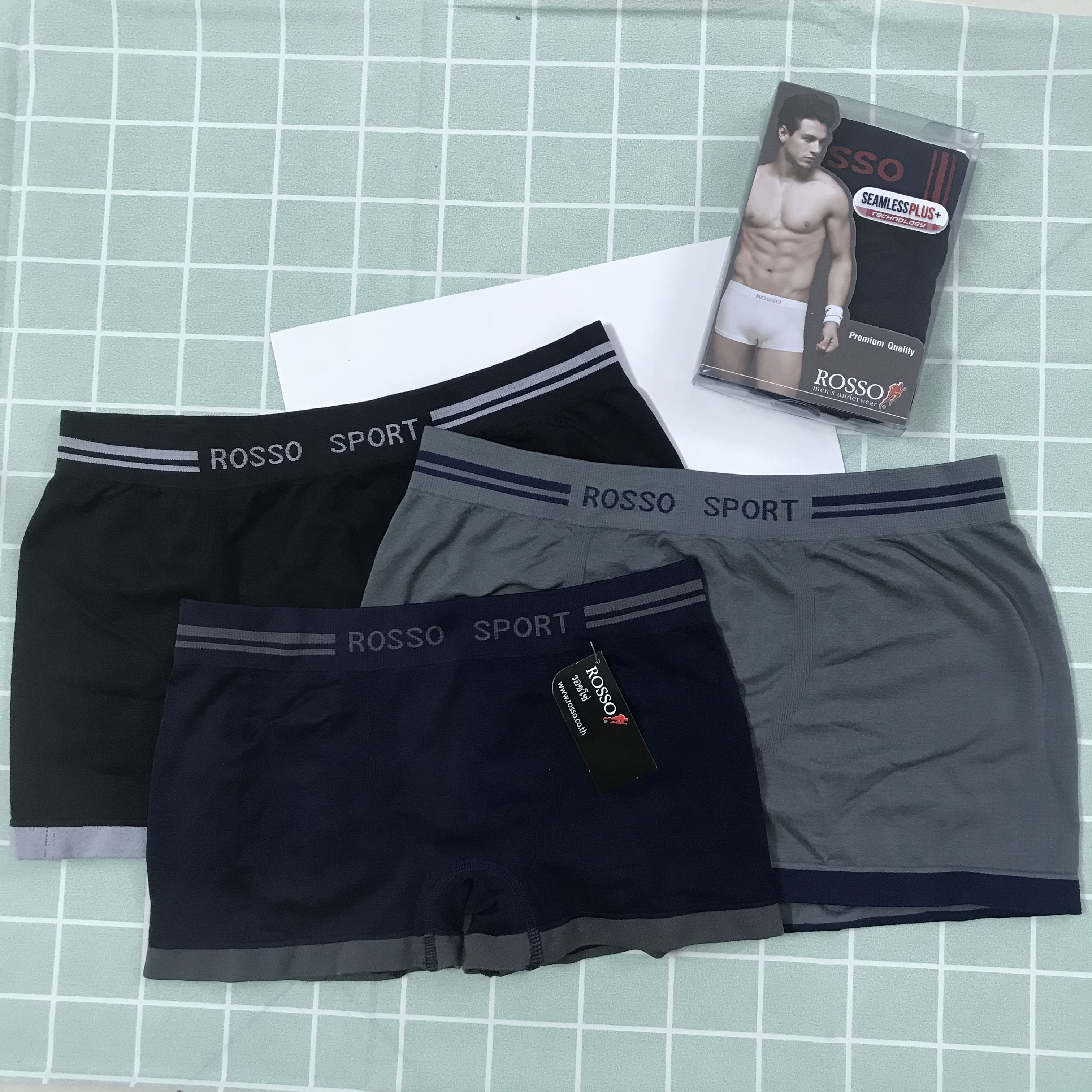 QUẦN LÓT ĐÙI NAM BOXER ROSSO THÁI LAN CAO CẤP - MEN UNDERWEAR - MÃ 0201