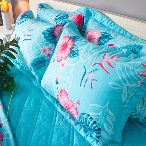 BỘ CHĂN GA BỌC CHẦN GÒN EDENA COTTON ED51 - TẶNG 2 RUỘT GỐI NẰM BALL EDENA CAO CẤP 45*65