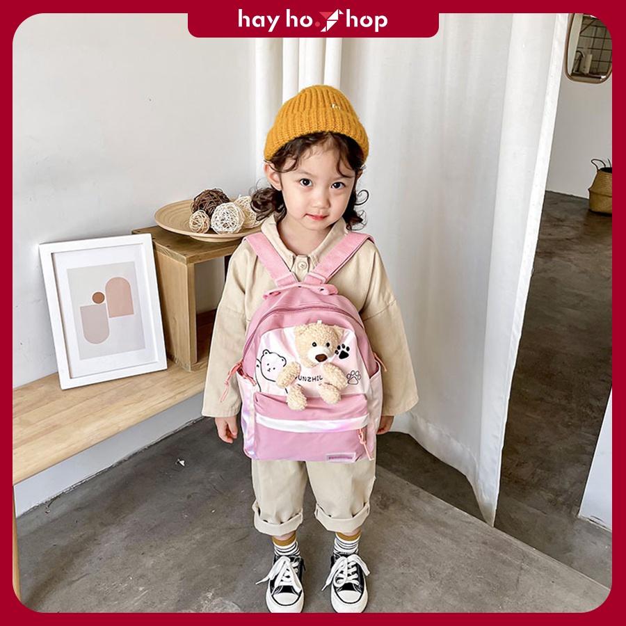Balo cho bé mẫu giáo hình thú bông đáng yêu phong cách Hàn Quốc thời trang siêu nhẹ cho bé đi học tham quan