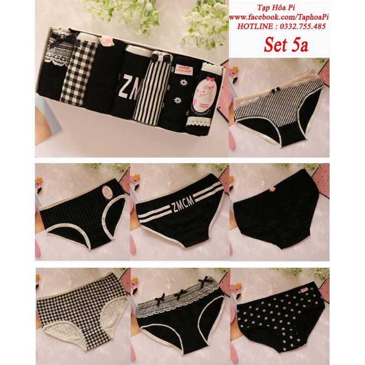 SET QUẦN LÓT COTTON NỮ SIÊU THOÁNG MÁT