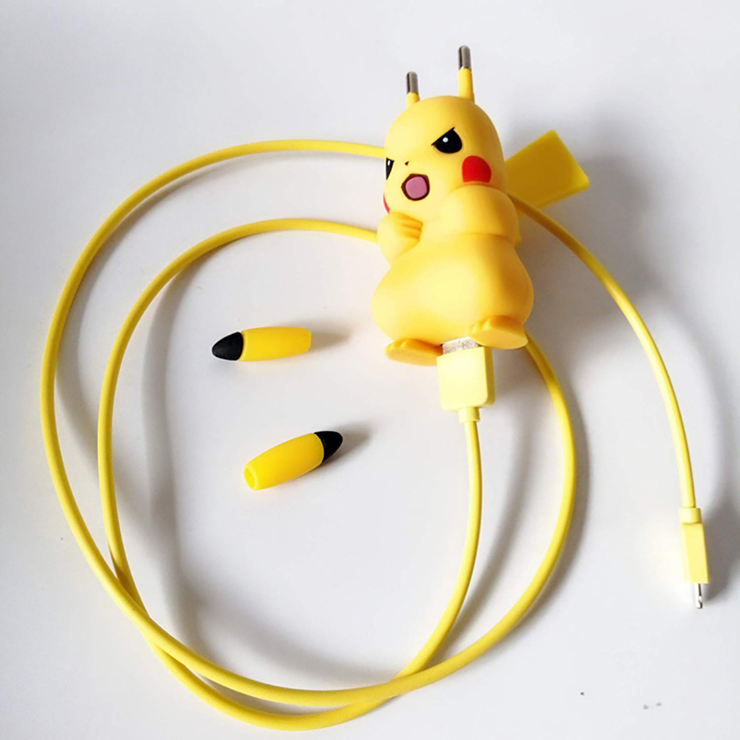 Đầu sạc củ sạc cốc sạc nhanh điện thoại công nghệ Quick Charge 2.0 2.4A hình Pikachu dễ thương đa năng phù hợp với nhiều dòng smartphone