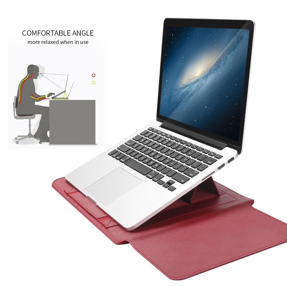 Da Pu Túi Đựng Laptop Cho Macbook Air Pro 13 13.3 Máy Tính Xách Tay 11 12 14 15 15.4 17 Inch bao Da Cho HP Lenovo Huawei ASUS
