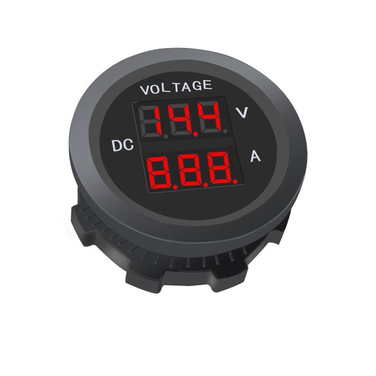 Bộ Kiểm Tra Dòng Điện Có Đèn Led Kỹ Thuật Số 12V-24V Chống Nước Cho Xe Máy/Xe Tải/Tàu Thuyền