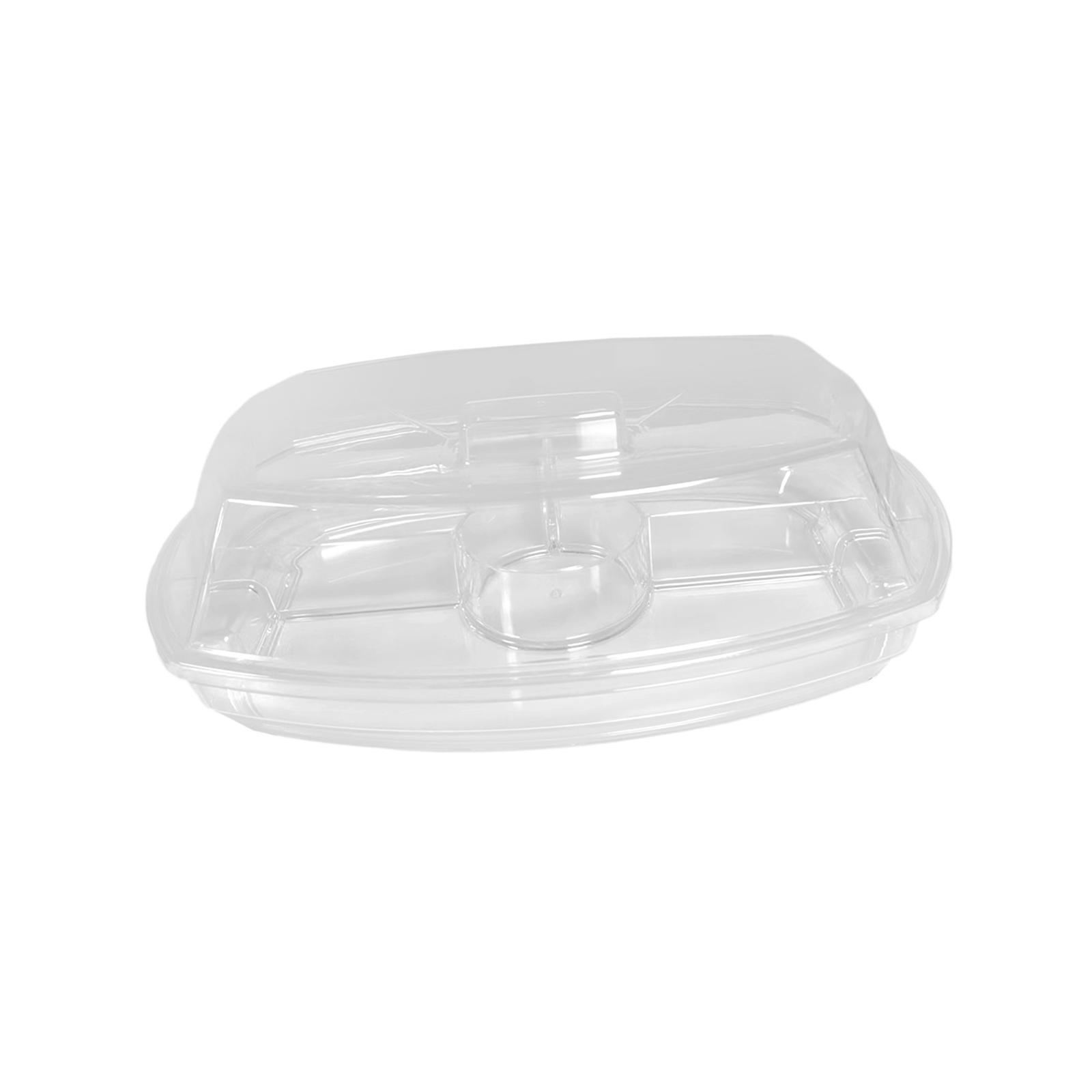 Ice Serving Tray Catering Trays Ice Serving 4 Compartment for Meats Vegetables Salad