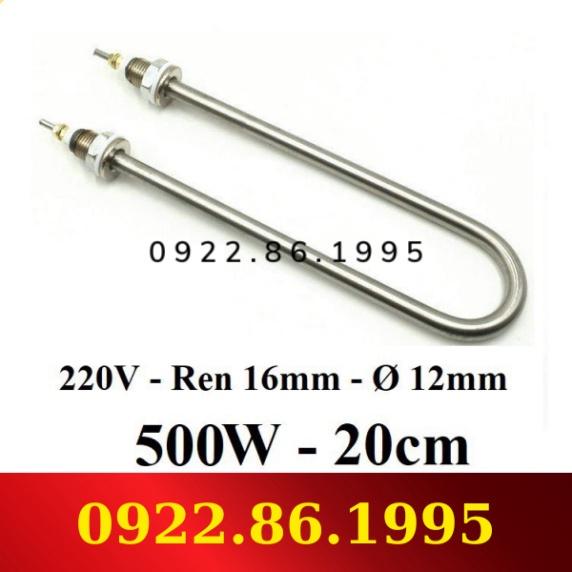 500W - 220V - U ĐƠN ĐIỆN TRỞ ĐUN NƯỚC, NẤU CHÁO,THANH NHIỆT NỒI PHỞ, CÒNG NHIỆT, MAISO , RUỘT GÀ hàng nhập