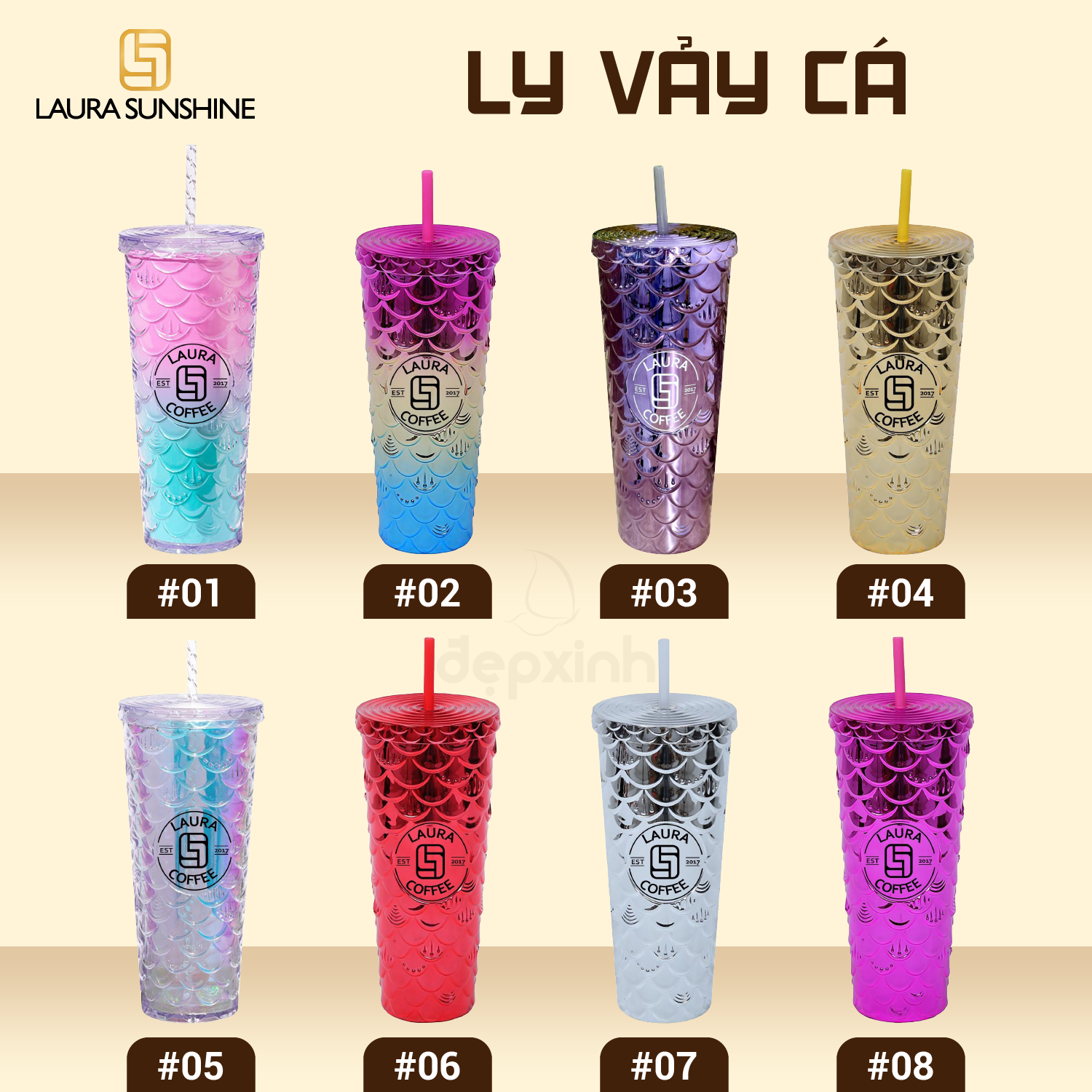 [Tặng Quà] Combo 15 Hộp cà phê hòa tan cao cấp Laura Coffee Nhật Kim Anh (15 hộp x 10 gói)