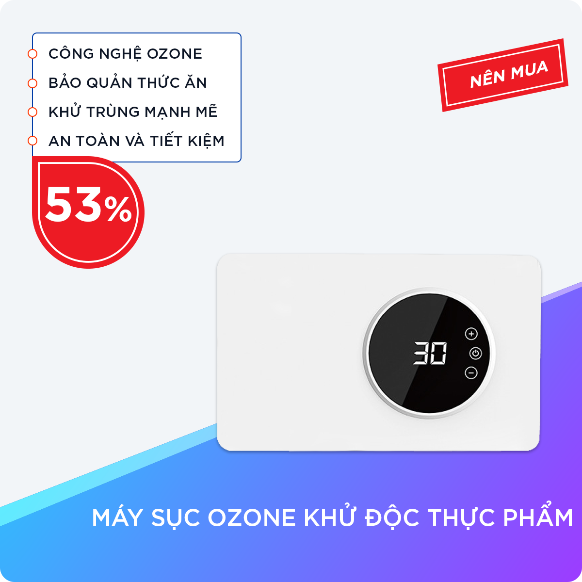 Máy rửa rau quả, khử trùng thực phẩm Ozone XiXa