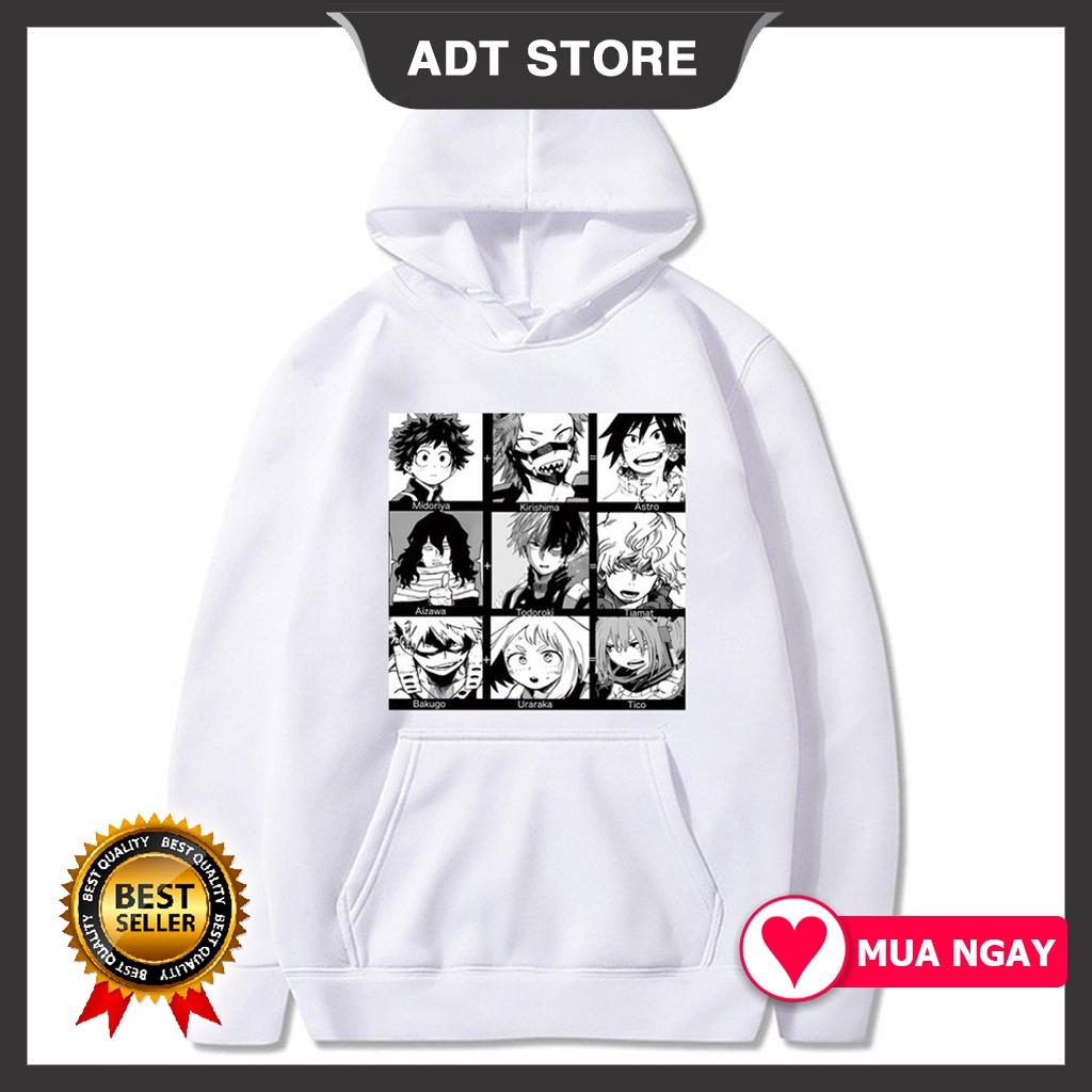 Áo hoodie hoạt hình Nhật Bản My hero academia anime manga siêu HOT độc đẹp giá rẻ