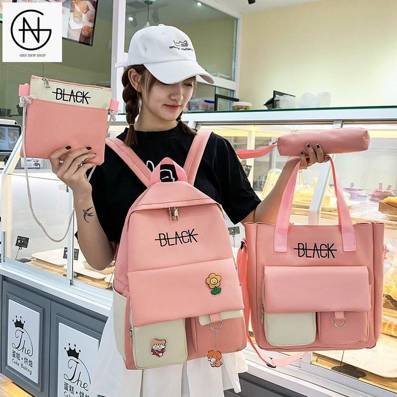 Combo Balo Thời Trang Nam Nữ Giá Rẻ Dành Cho Học Sinh Set 01