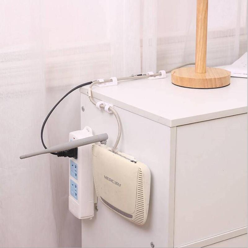 Thanh Dán Tường Treo Ổ Cắm Điện, Modem Wifi/ Giá Đỡ Treo Tường Cố Định Ổ Cắm Điện