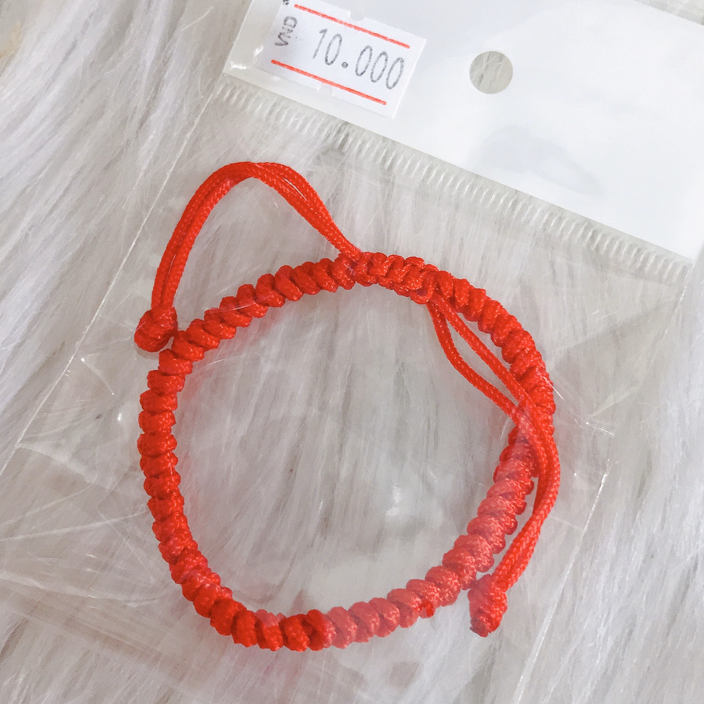 Vòng Tay Dây Bện Màu Đỏ May Mắn Có Thể Điều Chỉnh Handmade Thời Trang Cho Cặp Đôi - Vòng Tay Dây Đỏ May Mắn Thời Trang