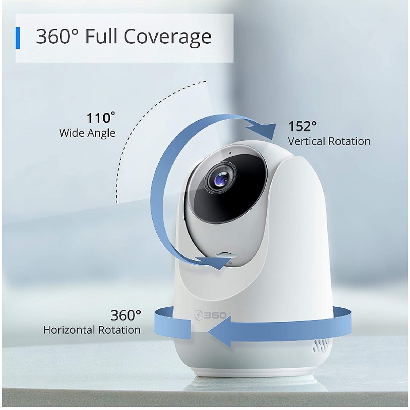 Camera 360 độ giám sát trong nhà Qihoo 360 P4 Pro 2K - Hàng Chính Hãng