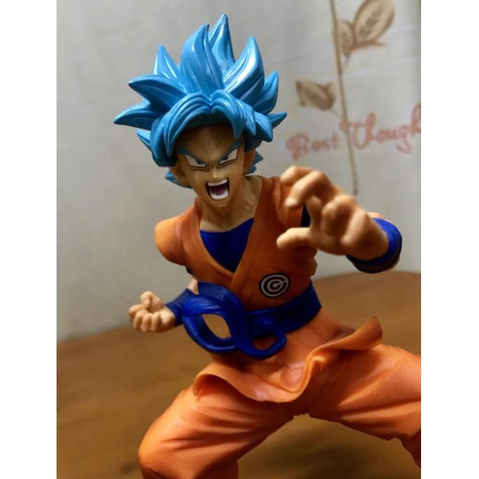 Mô hình Figure dragon ball 7 viên ngọc rồng songoku saiyan tóc xanh 18Cm