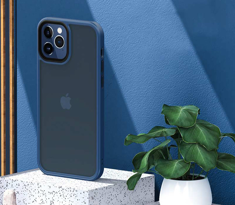 Case Dành Cho Iphone 12 Pro Max - Ốp Lưng Chống Sốc Mặt Lưng Suốt Nhám Mờ Cao Cấp Cho Iphone 12 Pro Max