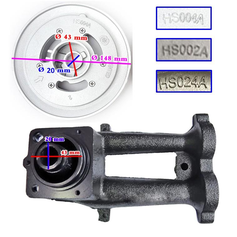 Bộ Đầu Đốt - Bộ Mâm Chia Lửa HS004A Đa Năng Cho Bếp Gas Âm (Thay Thế Cho Bộ HS002A, HS024A