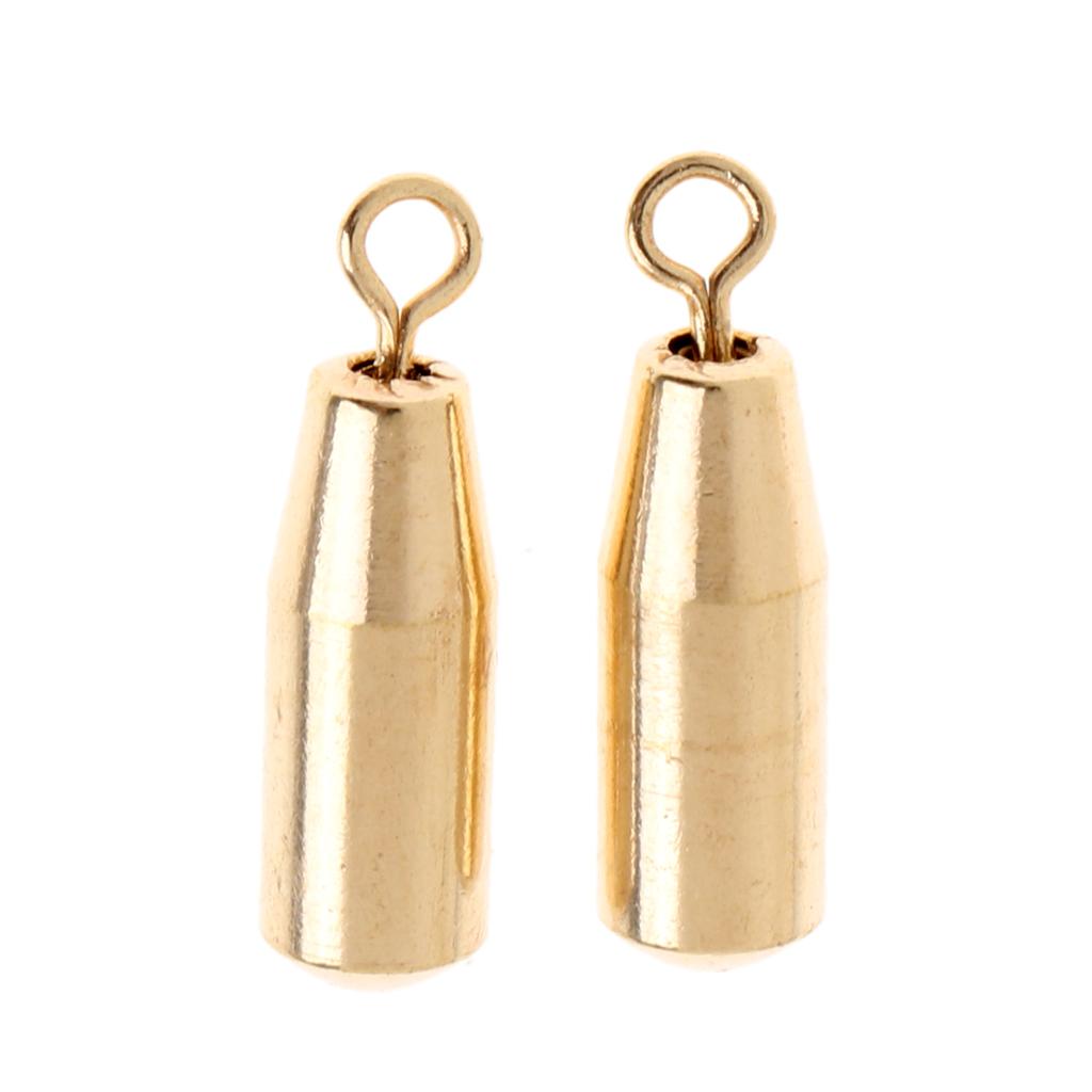 30pcs Brass Sinker Drop Shot Weights Sinker Perch Pike Fishing