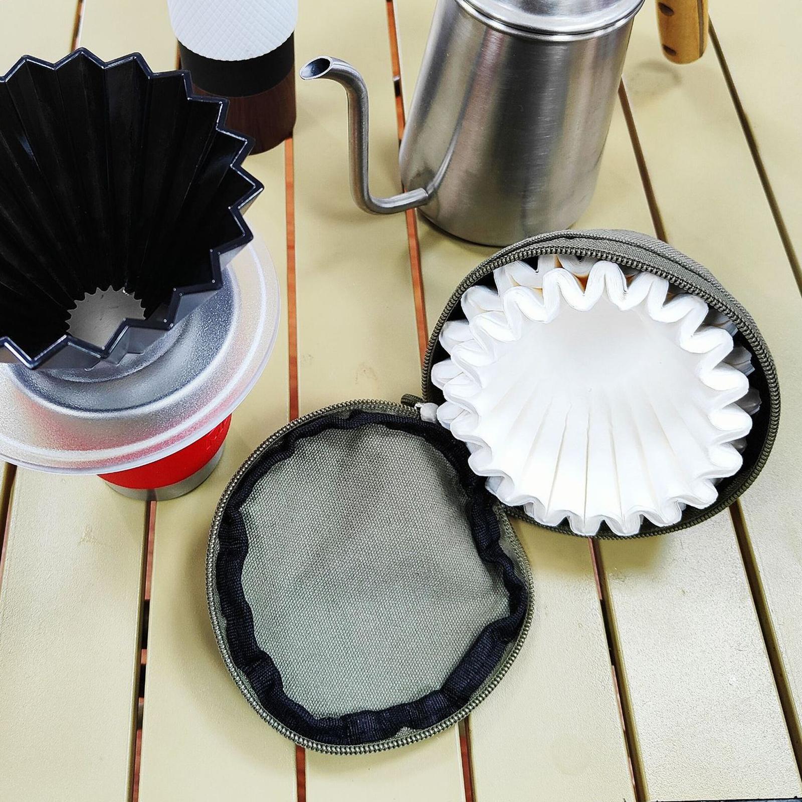 Basket Coffee Filter Holder Organizer Coffee Filter Container for Hiking Bar